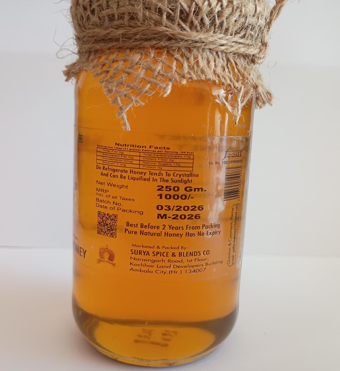 KASHMIRI SOLAI WHITE HONEY (250gms) - Image 4